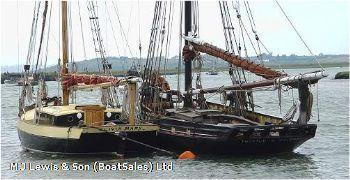 Smack gaff cutter, 44ft wooden Sailing Smack