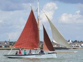 Maldon Oyster Smack Gaff Cutter, River Colne, Essex