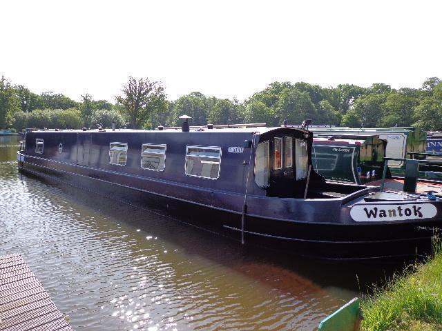 Narrow Boat Cruiser Stern built by R & D Fabrications, Pyrford Marina on River Wey, Surrey