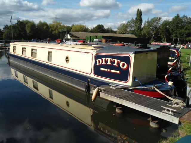 Narrow Boat Pyrford Mersey Class Semi Traditional Stern, Pyrford Marina on River Wey, Surrey