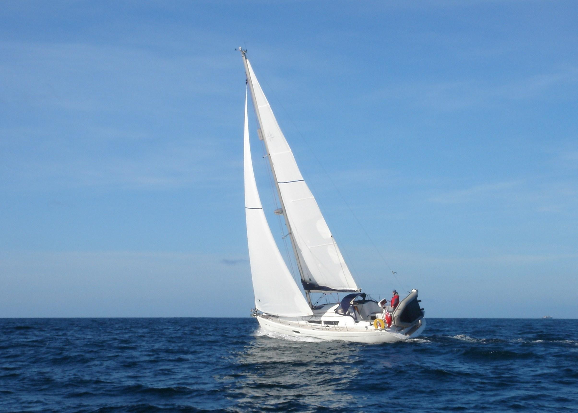 Jeanneau Sun Odyssey 36i, Kip Marina moving to Dunstaffnage on 29th April 2014, Renfrewshire