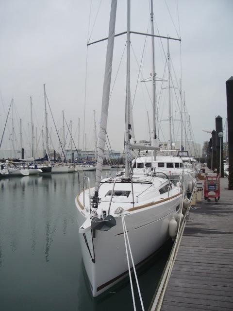 Jeanneau Sun Odyssey 349, Arriving Chichester May '14, West Sussex